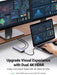 UGREEN 9-in-1 Dual HDMI USB-C Dock USB 2.0 2 USB 3.0 RJ45 1000M USB C PD 60W 2 HDMI 4K 60Hz SD/TF MacBook Dell XPS (90119) Ugreen