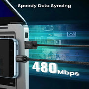 UGREEN USB-A to USB-C Cable 3M Braided Samsung Galaxy S9 S8 S10 Note 9 Nintendo Switch GoPro Hero LG G8 Pack 2 (50878P) Ugreen