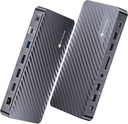 AV Access KD-S03 12-in-1 USB-C Docking Station – Triple Monitor Dock with 4K Display, 10Gbps Data, 100W Charging & Ethernet