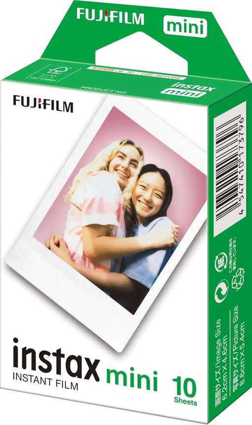 Fujifilm Instax Mini Glossy Single Pack 10 Shots Instant Film for Fuji Instant Cameras - TeckPot