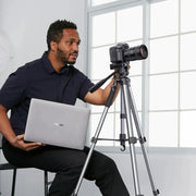 UGREEN Camera Tripod Adjustable 53.5-175cm Aluminum Travel Tripod 3-Way Pan Head Phone Holder DSLR iPhone Android 15187 Ugreen