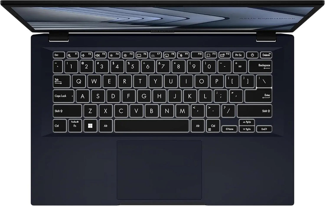 ASUS ExpertBook B1 (B1402)-14.0-inch  / FHD / i7-1355U / Supports Iris Xe with Dual channel RAM / HD Cam / 16GB DDR4 on Bd. / 512GB PCIEx4 / WIN 11 Pro / OEM Chipset  / Backlit Chiclet KB /  Numpad / Star Black TeckPot