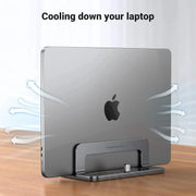 UGREEN Vertical Laptop Stand Holder Adjustable Aluminum Dock MacBook Surface Chromebook 15.6 Inch Desktop Space Saver (20471) Ugreen