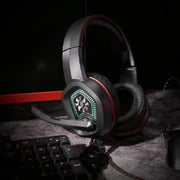 XPG EMIX H20 Wired Virtual 7.1 Surround Sound 50mm Drivers RGB Gaming Headset with Adjustable Microphone XPG