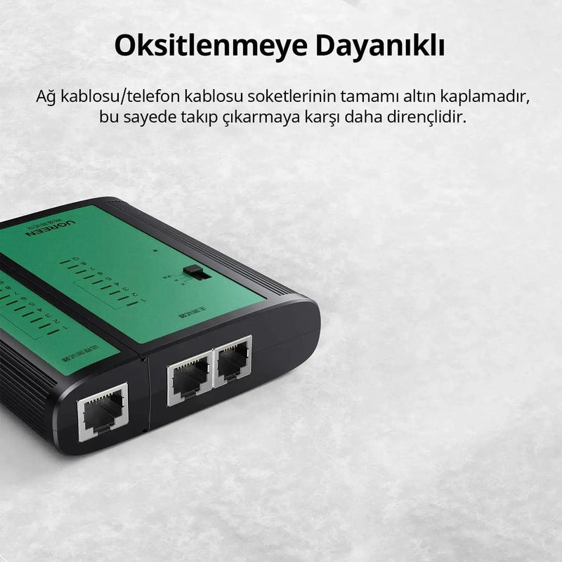 UGREEN Network Cable Tester LAN RJ45 RJ11 BNC Coaxial Ethernet Phone Cable Tester Remote Unit LED Indicators 10950 Ugreen