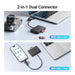 UGREEN 4-in-1 Memory Card Reader USB C USB 3.0 Dual Connector OTG Adapter 170MB/s SD Micro SD iPhone 16 MacBook iPad (45167) Ugreen