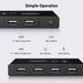 UGREEN 2x4 USB 2.0 Sharing Switch Box 2 In 4 Out Peripheral Switcher Printer Scanner Keyboard Mouse PC Laptop USB Hub Switch 30767 Ugreen