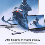 UGREEN 7-in-1 Multi-Functional Adapter 4K 60Hz HDMI Gigabit Ethernet 2 USB 3.0 100W PD SD/TF MacBook Dell Surface (60515) Ugreen