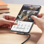 UGREEN USB A 2.0 to USB C Cable 1M Right Angle 90 Degree Braided Zinc Alloy Samsung Galaxy S10 S9 Note 9 Switch (70413) Ugreen