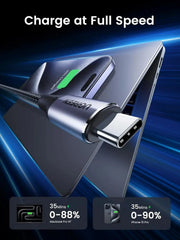 UGREEN 1M USB-C to USB-C Cable 240W PD 10Gbps Data Transfer 4K Video Braided MacBook Pro iPad Pro Galaxy Steam Deck 80150V240 Ugreen