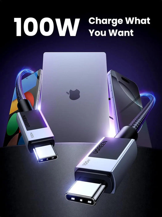 UGREEN USB C Cable 3M 100W PD Fast Charging 480Mbps Data Transfer iPhone 16 Pro MacBook iPad Galaxy S24 Dell XPS (45065)