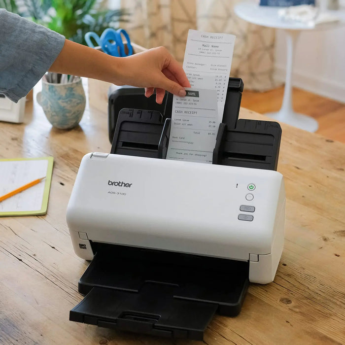Brother ADS-3100 High-Speed Desktop Scanner With Speed Of 40PPM-(White/Black) Brother