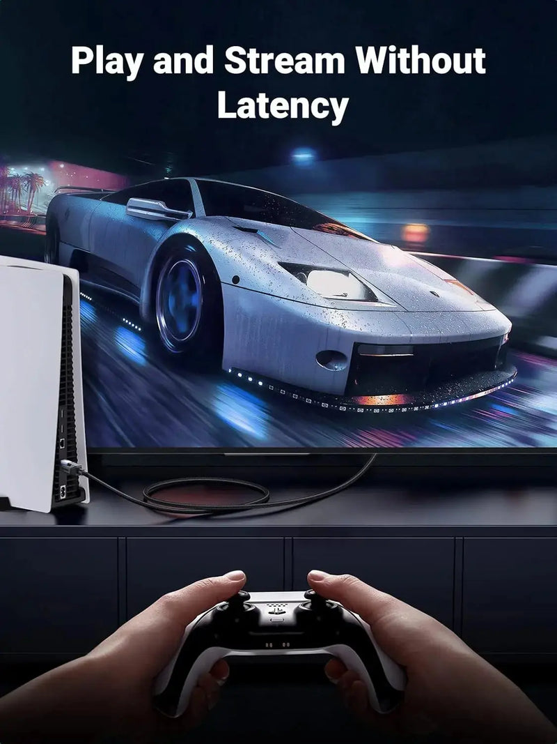 UGREEN 1M Cat 8 Ethernet Cable 40Gbps 2000MHz Pure Copper Braided Shielded RJ45 Gaming Streaming 4K 8K Network Cable 80429 Ugreen