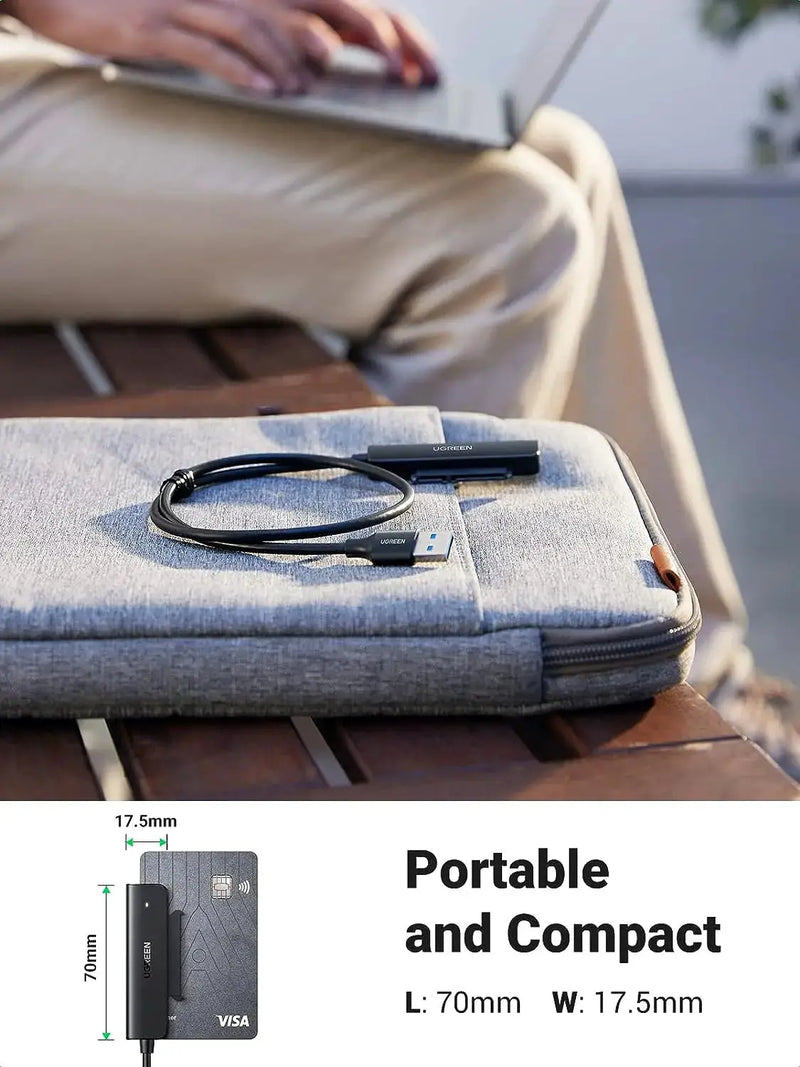 UGREEN SATA to USB 3.0 Adapter Cable 1.5ft 2.5 SSD HDD External Hard Drive Converter Data Transfer Backup 70609 Ugreen