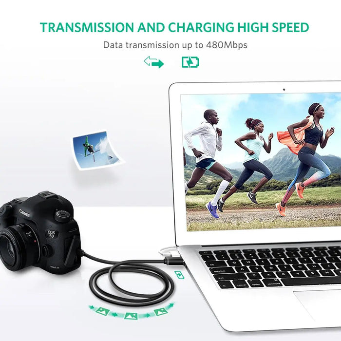 UGREEN USB 2.0 to Mini USB Cable 1.5M A Male 5-Pin Mini B Cord MP3 MP4 Digital Camera GPS GoPro Hero Sat Nav (10385)