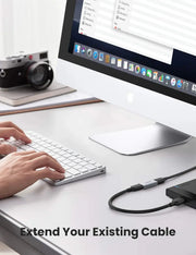 UGREEN USB 3.0 Adapter Type A Female to Female Coupler Aluminum Case 5Gbps High Speed Laptop PC Flash Drive Keyboard Mouse 20119 Ugreen