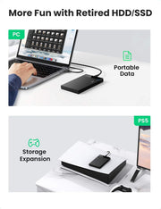 UGREEN 2.5 Inch SATA Hard Drive Enclosure, USB-C - image 9