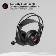 boAt Immortal IM200 7.1 Wired Over Ear Gaming RGB USB Headphones With Mic-Active Black(Open Box) BOAT