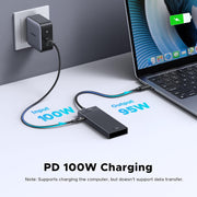 UGREEN 55334 hub with four USB-C data ports and a USB-C PD input