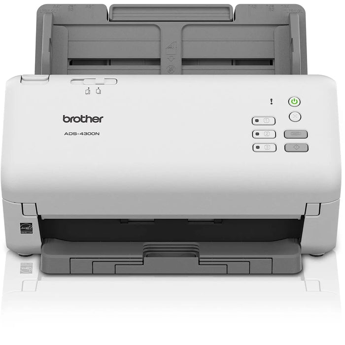 Brother ADS-4300N Professional Network Scanner With Fast Scan Speeds, Duplex(Grey)