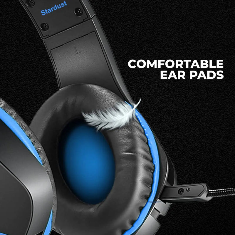 Cosmic Byte Stardust Wired On Ear Gaming Headphones With Mic -Blue/Black(Open Box) Cosmic Byte