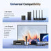 UGREEN 1 in 2 Out Ethernet Splitter 1000Mbps Aluminum Gigabit Network LAN Adapter USB C Charging Cat8 Cat7 Cat6 RJ45 (45311) Ugreen