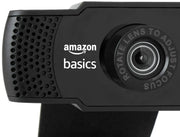 Amazon Basics Manual Focus Full HD 1080P 2.1 Megapixel 30 FPS Web Camera with Built-in Mic for PC/Mac/Laptop Video Calling (Open Box/Renewed) Amazon Basics