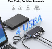 UGREEN 15548 4-port USB 3.2 hub, 5Gbps, four ports for more demands