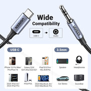 UGREEN USB-C to 3.5mm Aux Cable with DAC, 1m - image 8