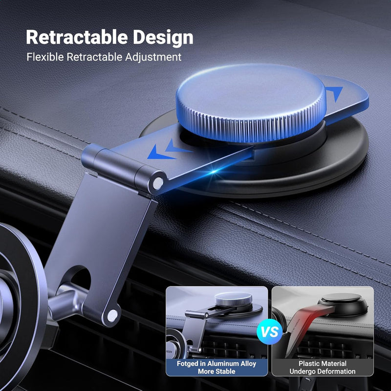 UGREEN 45577 MagSafe car mount with flexible arm retractable design