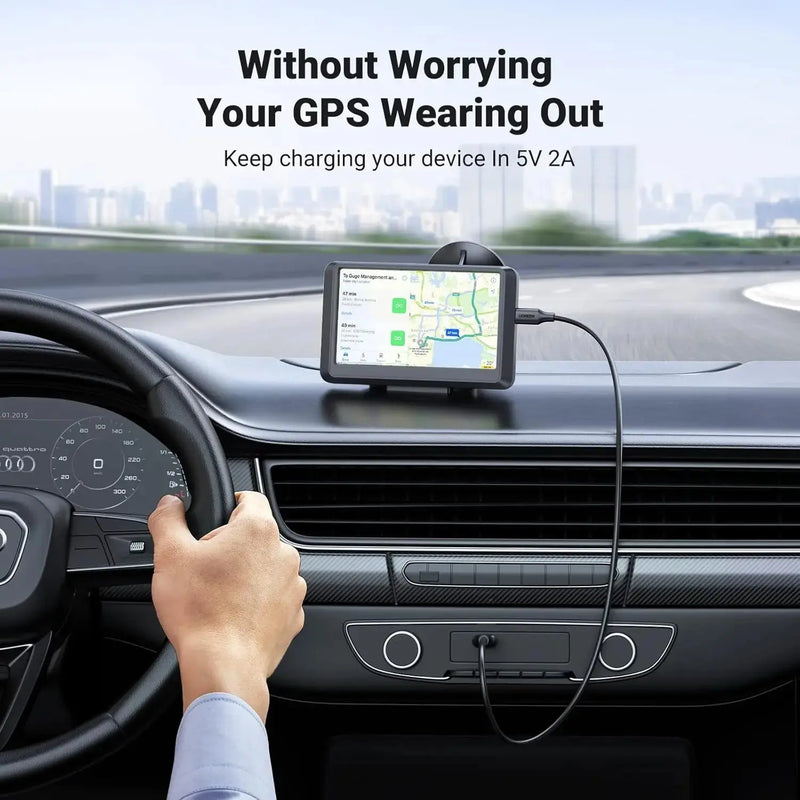 UGREEN USB 2.0 A to Mini B 5-Pin Cable 2M Fast Data Charging Hero 3+ Game Controller Digital Camera Dash Cam GPS (30472) Ugreen