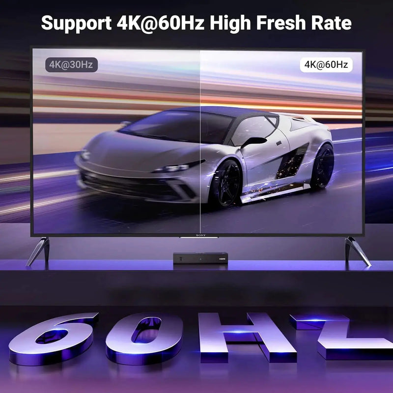 UGREEN 3-in-1 HDMI Switch 4K 60Hz with Remote Control 3 Port HDMI Switcher Box Auto Switching Gaming Console TV 15376 Ugreen