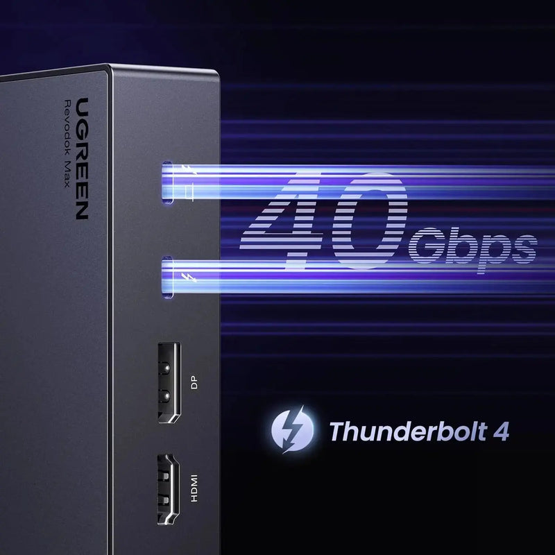 UGREEN Revodok Max 313 Thunderbolt 4 Dock 13-in-1 40Gbps Triple 4K 60Hz 8K HDMI 2.1 DP 1.4 Ethernet 60W PD MacBook (25085) Ugreen