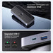 UGREEN USB 3.0 Switch 2 Computer Sharing USB C A Device 4 Port Switcher Keyboard Mouse Printer 2 USB3.0 Cable Remote (15705) Ugreen