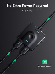 UGREEN 70607 bi-directional 4K60 HDMI 2-in-1-out switch no external power required