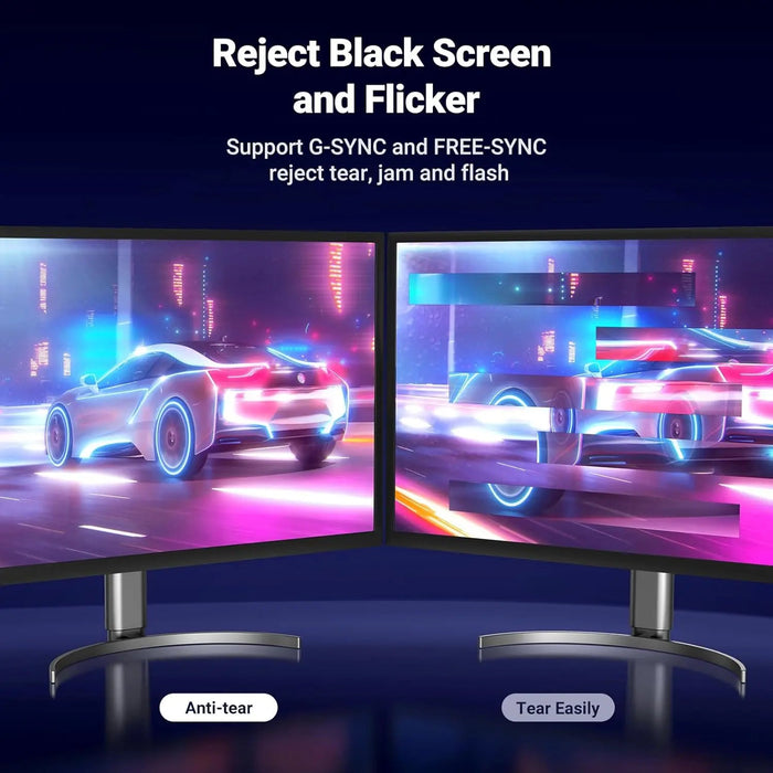 UGREEN 3M DisplayPort 1.4 Cable Nylon Braided 8K@60Hz 4K@144Hz 1080P@240Hz 32.4Gbps HDR Gaming Monitor Laptop PC TV 80393