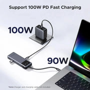 UGREEN Uno 6-in-1 USB-C Hub 10Gbps 2 USB-C 2 USB-A Data Port PD 4K 60Hz HDMI MacBook Pro Air iPad Surface XPS (35998) Ugreen