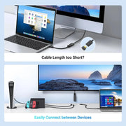 UGREEN 3M HDMI 2.0 Extension Cable Male to Female Extender 4K@60Hz High Speed UHD HDTV Monitor PS5 Xbox Laptop PC Black 10145 Ugreen