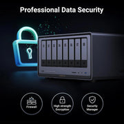 UGREEN NASync DXP8800 Plus 8-Bay Desktop NAS, Intel i5 1235u 10-Core CPU, 8GB DDR5 RAM, 128G SSD, 2 * 10GbE, 2 * M.2 NVMe Slots, 8K HDMI, 2 * TBT4, Network Attached Storage, Diskless(35126) Ugreen