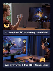 UGREEN CM787 75917 AXE5400 tri-band Wi-Fi 6E USB adapter streaming 8K video uninterrupted