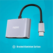 Rapoo XD30 4-in-1 USB-C Multifunction Adapter
