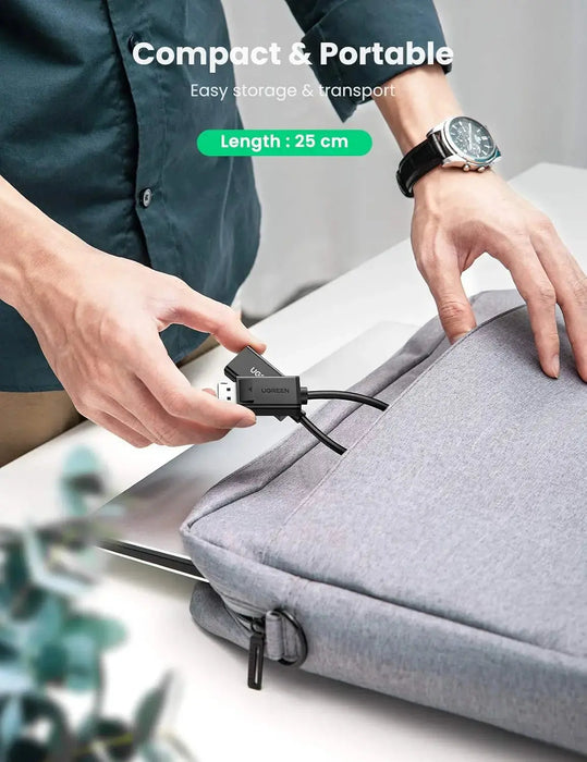 UGREEN 25cm DisplayPort to HDMI Converter Cable 4K 60Hz Video Adapter Computer Monitor Projector HDTV Display 70694 Ugreen