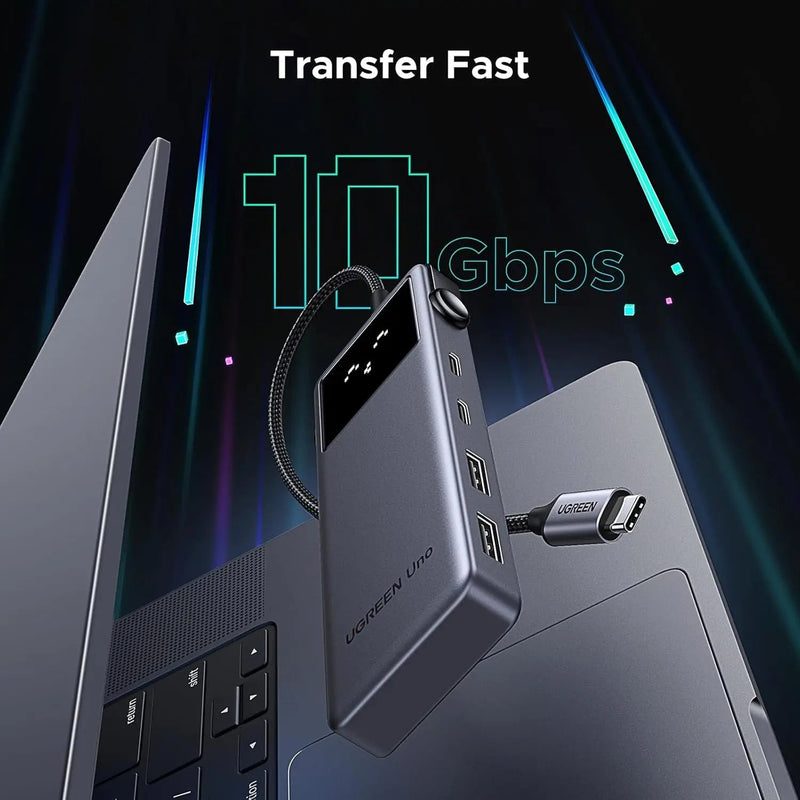 UGREEN Uno 6-in-1 hub 10Gbps fast data transfer