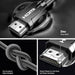 UGREEN HDMI 2.1 Cable 2M 8K@60Hz 4K@120Hz Ultra HD Braided Dynamic HDR eARC Dolby Vision PS5 Xbox Series X TV Monitor (70321) Ugreen
