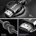 UGREEN HDMI 2.1 Cable 2M 8K@60Hz 4K@120Hz Ultra HD Braided Dynamic HDR eARC Dolby Vision PS5 Xbox Series X TV Monitor (70321) Ugreen