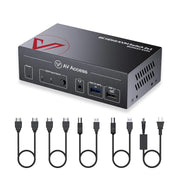 AV Access 8KSW21-KVM High-End 2×1 8K KVM Switch w/ HDMI 2.1 & USB 3.0 Hub, Supports 10K@120hz, 8K@120hz, 1080P@240hz & 2560×1440@144hz, Ideal for Gaming AV Access