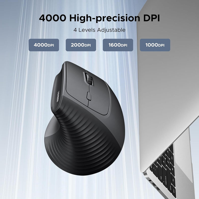 UGREEN M571 55916 wireless vertical ergonomic mouse 4000 high-precision DPI