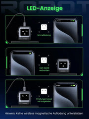 UGREEN Nexode RobotGaN 65W USB C Charger GaN Fast Wall Charger 3 Port 2x USB C 1x USB A iPhone 15 MacBook Galaxy (25685B) Ugreen