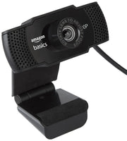 Amazon Basics Manual Focus Full HD 1080P 2.1 Megapixel 30 FPS Web Camera with Built-in Mic for PC/Mac/Laptop Video Calling (Open Box/Renewed) Amazon Basics