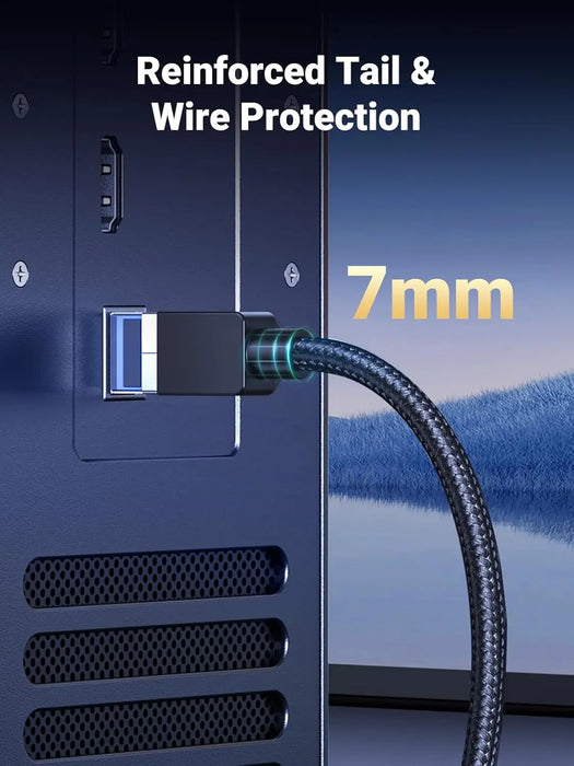 UGREEN 6FT Cat 8 Ethernet Cable High Speed Braided 40Gbps 2000MHz Heavy Duty RJ45 Gaming PC PS5 PS4 Xbox Router 80431 Ugreen